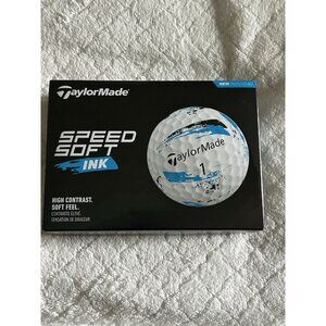 Taylor Made SpeedSoft Ink Golf Balls (Blue, 12pk) 1dz 2024 NEW